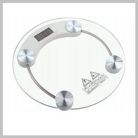 Elektronikus 180kg-os üveg LCD személymérleg 17032