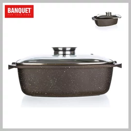 BANQUET Tepsi tapadásmentes felülettel PREMIUM Sötétbarna 39,5 x 22 x 11 cm 40055432