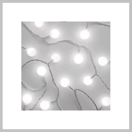 Elemes fehér golyós fényfüzér 10 LED - 1,5 m fehér 96015LIB-101WC