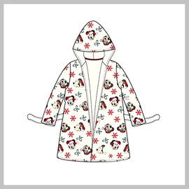 Karácsonyi disney Minnie egér köntös, fehér SNXXH20059A