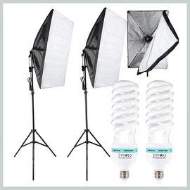 Soft box állványkészlet 2x 135W 27146