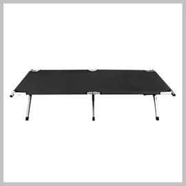 Kempingágy, fekete, 189 x 70 x 43 cm, 110 kg-os teherbírással 00023190