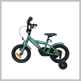 Gyermek kerékpár segédkerekekkelzöld, 12BIKEGREEN