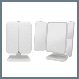 LED Sminktükör - Zoom, világítás, érintőgomb, USB TVJ-103