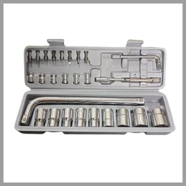 27 részes metrikus dugókulcs készlet (1/2” &amp; 1/4”) DBC-220