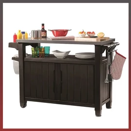 Unity XL 183L grill asztal barna