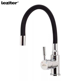 LEZITER Corin álló mosogató csaptelep flexibilis kifolyócsővel fekete ZS-7012 
