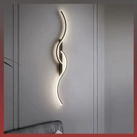 Modern LED Hosszú Csíklámpa fekete BF1427387