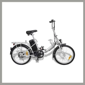 Elektromos összecsukható kerékpár – Ezüst – 250 W 394100
