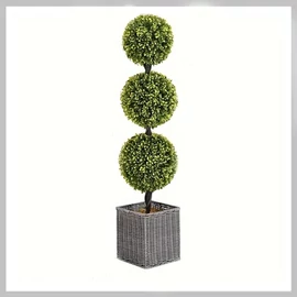 Mesterséges Bukszusfa Fonott Cserépben – 90 cm LN40385