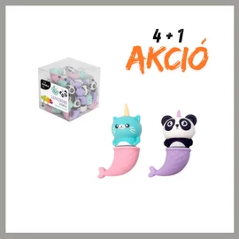 KIDEA Illatos Radír – Unikornis Macska és Panda Sellőfigurás  4+1 AKCIO GMZKPKA-akcio