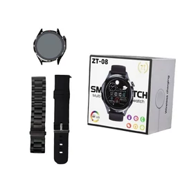 ZTfit ZT-08 Fekete okosóra szilikon és fém szíjjal holm0782