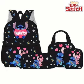 Lilo &amp; Stitch 4 részes iskolatáska szett –  FEKETE MB3567988-F