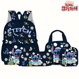 Lilo &amp; Stitch 4 részes iskolatáska szett –  SÖTÉTKÉK MB3567988-S
