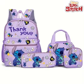 Lilo &amp; Stitch 4 részes iskolatáska szett –  LILA MB3567988
