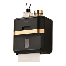 Falra szerelhető WC papír adagoló - Fekete GH504080-2