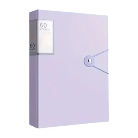 A4-es Dokumentumtároló – 60 Zsebes, Vízálló, Lila VR1286727-2