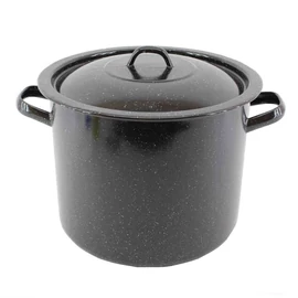 Zománcozott Fazék Fekete 36cm 31 Literes+Fedő 25102