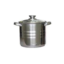 Fazék Inox 11,1 Literes Üveg Fedővel 26cm 5949062800751