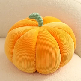 3D sütőtök formájú díszpárna – narancssárga 20 cm XC2838529-n