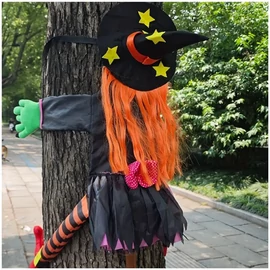 Halloween boszorkány dekoráció – 103 × 88 cm HA197509
