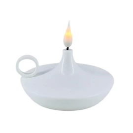 Elektromos LED olajlámpa – fehér, 10×8,5 cm 59692