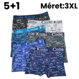 5+1 Férfi mintás boxer XXXL D5111-8