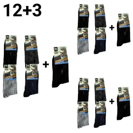 12+3 Férfi zokni 43-46 A603-5