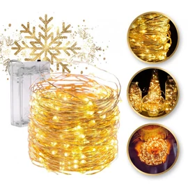 Beltéri karácsonyi LED fényfüzér – 100 LED, meleg fehér LAMP24CB