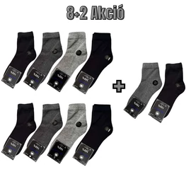 8+2 Férfi pamut zokni 43-46 MP3002-6