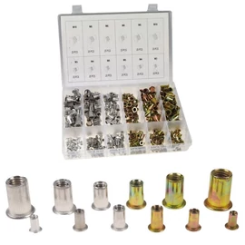 Alumínium szegecsanya készlet M3–M10 – 300 db 38204