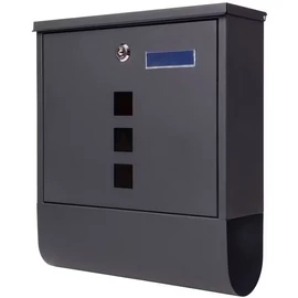 Fali postaláda kulccsal – modern fekete színben 16W0393V9