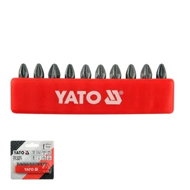 10 db-os Csavarhúzó bit készlet PZ2 × 25 mm YT-0471