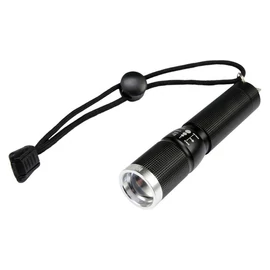 Fém zseblámpa CREE diódával, fekete YT-08571