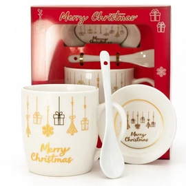 Karácsonyi bögre szett – fedővel, kanállal KB33WZ1