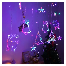 LED karácsonyi fényfüzér – Színes szarvas alakú díszek DN-68