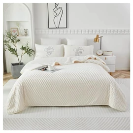 Violet 2 rétegű ágytakaró/pléd 150x200 cm - Fehér ZG150200-4