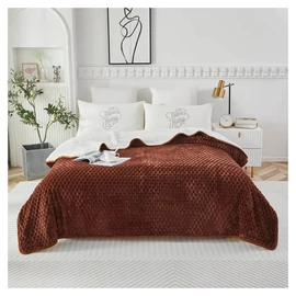 Violet 2 rétegű ágytakaró/pléd 200x230 cm - Barna ZG200230-2