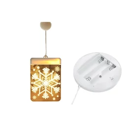 3D LED karácsonyi ablakdísz – Hópehely motívummal 26014