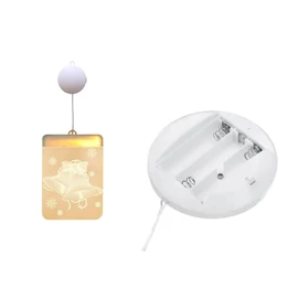 3D LED karácsonyi ablakdísz – Harang motívummal 26015