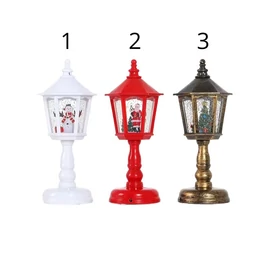 Vintage stílusú zenélő karácsonyi lámpás - YH494054