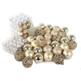 Karácsonyfadísz készlet 100 darabos – arany színben 26011_ZL