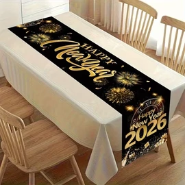 &quot;Happy New Year 2026&quot; Asztali Futó (180x35cm) GM7093428