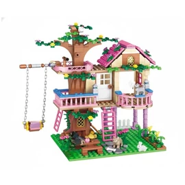 Faház Építőkészlet – Erdei Barátság Ház, 504 db 106940115K