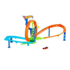 Mattel Hot Wheels Stunt Tracks Turbo Versenypálya + Jármű Szett – Akciódús Hurkok 426357