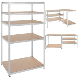 Bigstren fém tárolóállvány 180 × 100 × 60 cm – 5 polcos, 1000 kg teherbírás 00027509