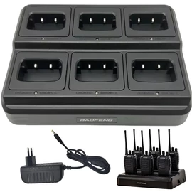 Baofeng walkie-talkie 6 foglalatos töltő 14681