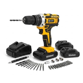 Weber Tech Tools Akkumulátoros Fúró-Csavarozó Készlet Kofferben MD-21V