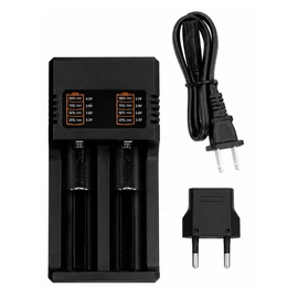 Li-ion akkumulátortöltő 2 férőhellyel MS-282AX