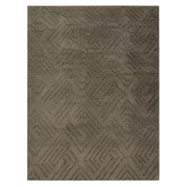 Szürkésbarna modern mintás szőnyeg 200 x 290 cm DELUX-2